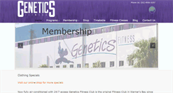 Desktop Screenshot of geneticsfitness.com.au