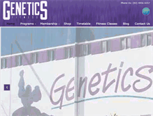 Tablet Screenshot of geneticsfitness.com.au